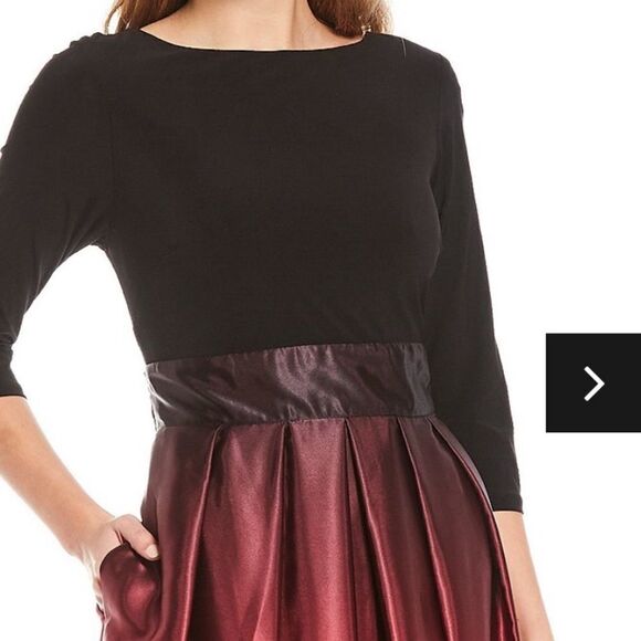 Holiday New Year Pocket Ombré Cocktail Evening Gown Bow ties Back or Front NWT - Picture 5 of 8